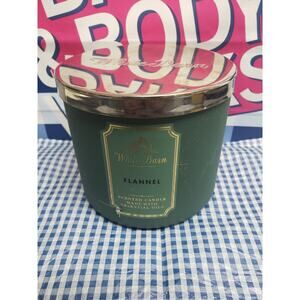 BBW Flannel Large 3 Wick Candle Holiday Home Fragrance Decor